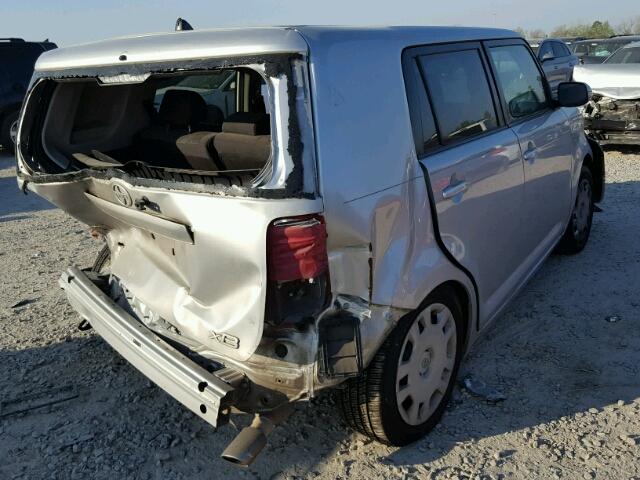 JTLZE4FEXCJ029821 - 2012 TOYOTA SCION XB SILVER photo 4