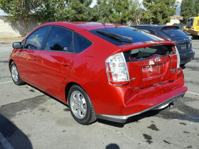 JTDKB20U583424401 - 2008 TOYOTA PRIUS RED photo 3