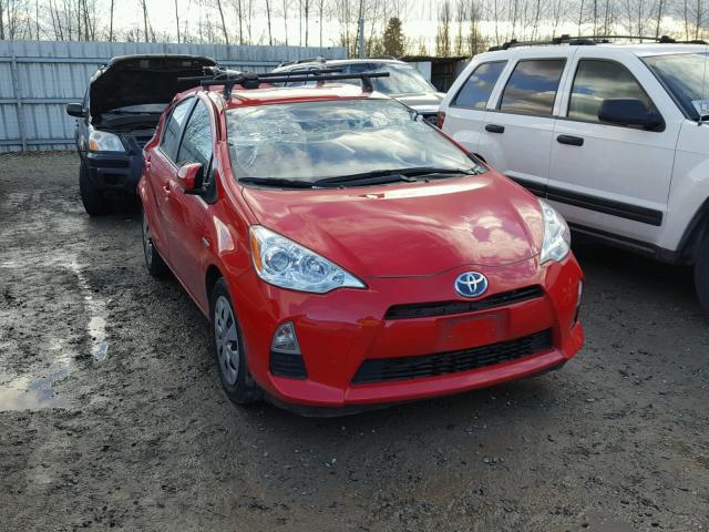 JTDKDTB34D1546841 - 2013 TOYOTA PRIUS C RED photo 1