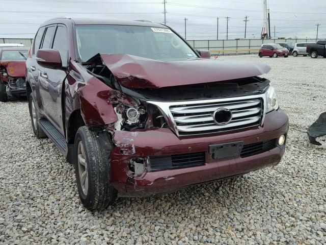 JTJBM7FX7B5021375 - 2011 LEXUS GX BASE MAROON photo 1