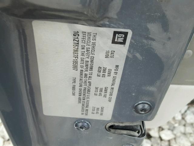 1G1ZT67N87F185997 - 2007 CHEVROLET MALIBU MAX GRAY photo 10