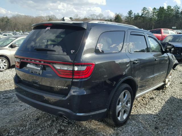 1C4RDHDG9FC801129 - 2015 DODGE DURANGO LI BLACK photo 4