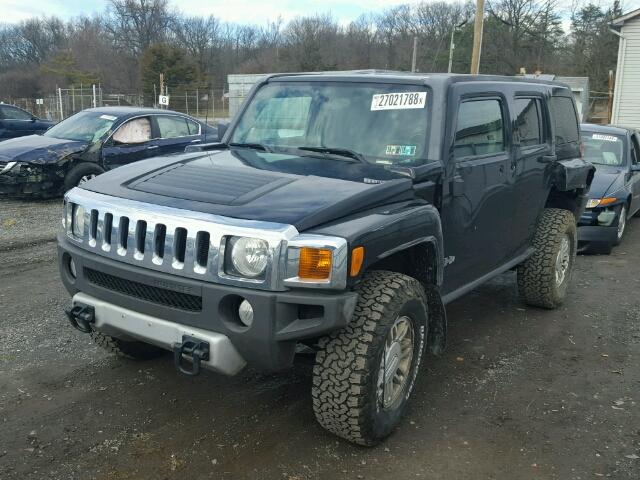 5GTEN13EX98140634 - 2009 HUMMER H3 BLACK photo 2