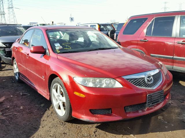 1YVHP80D545N78873 - 2004 MAZDA 6 S RED photo 1