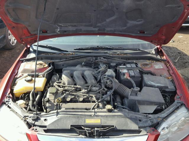 1YVHP80D545N78873 - 2004 MAZDA 6 S RED photo 7