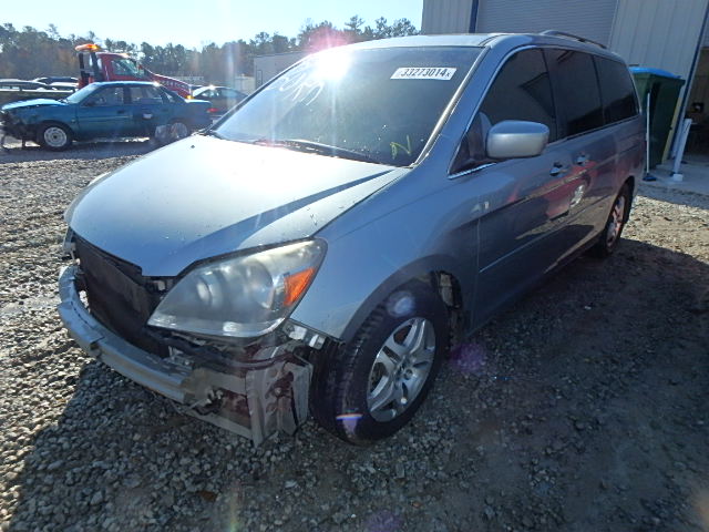 5FNRL38406B107499 - 2006 HONDA ODYSSEY EX SILVER photo 2