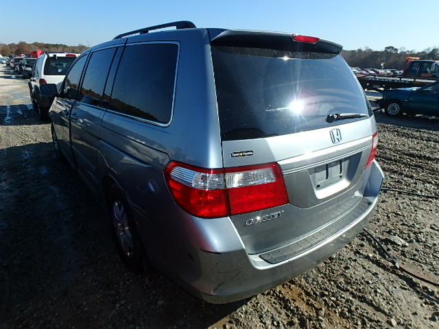 5FNRL38406B107499 - 2006 HONDA ODYSSEY EX SILVER photo 3