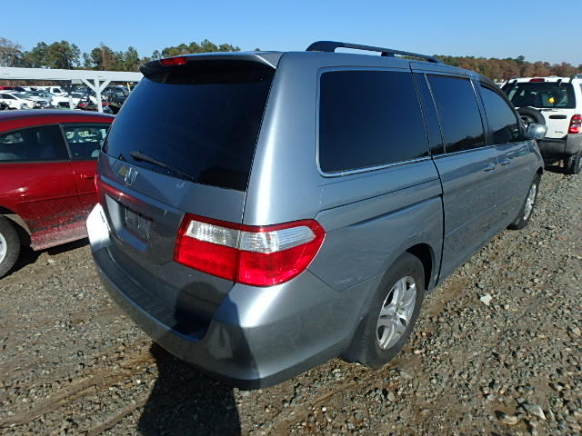 5FNRL38406B107499 - 2006 HONDA ODYSSEY EX SILVER photo 4