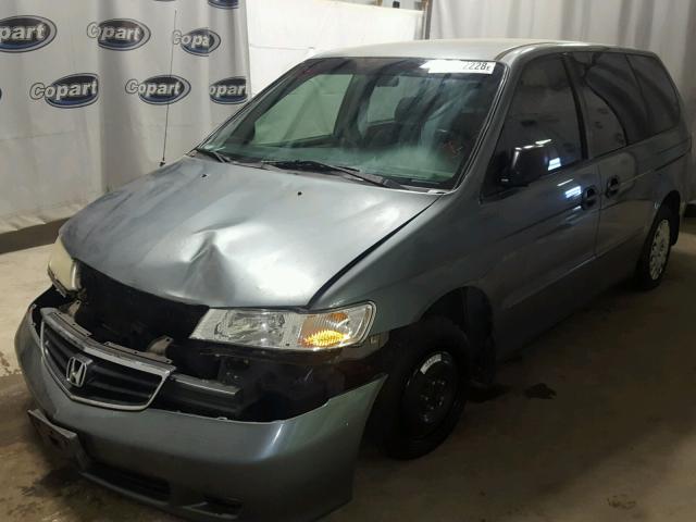 2HKRL18502H505076 - 2002 HONDA ODYSSEY LX GREEN photo 2