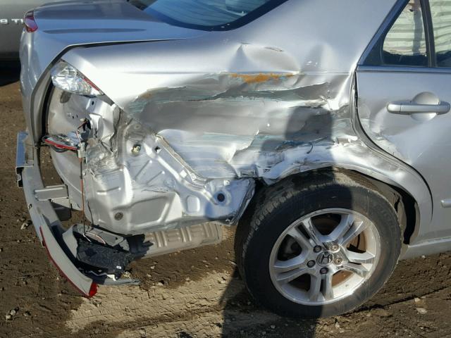 1HGCM56307A065825 - 2007 HONDA ACCORD SE SILVER photo 9