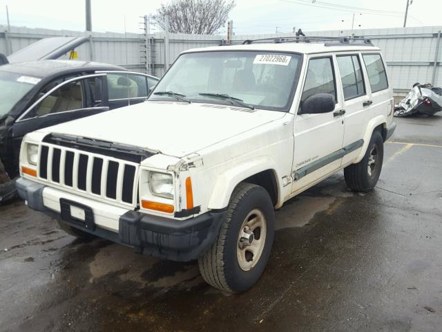 1J4FT68S2XL563595 - 1999 JEEP CHEROKEE S WHITE photo 2