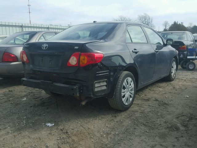 1NXBU4EE5AZ342123 - 2010 TOYOTA COROLLA BA BLACK photo 4