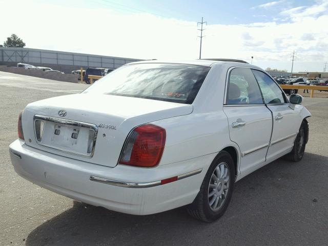 KMHFU45E35A399476 - 2005 HYUNDAI XG 350 WHITE photo 4