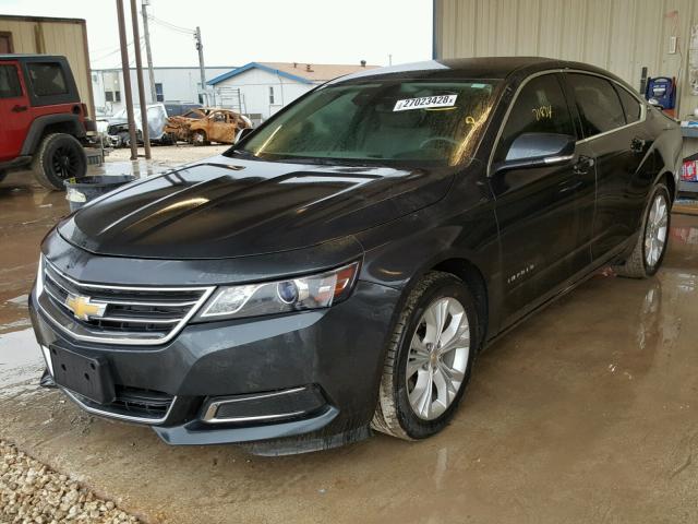 2G1115SL3F9229656 - 2015 CHEVROLET IMPALA LT BLACK photo 2