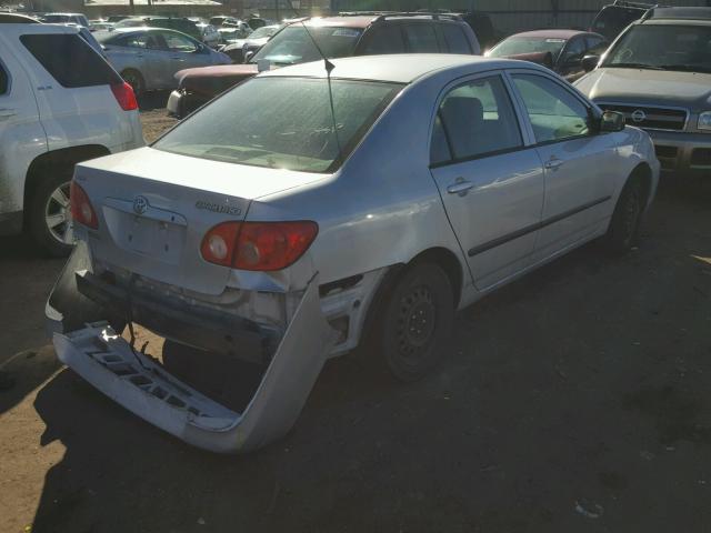 1NXBR32E95Z523490 - 2005 TOYOTA COROLLA CE SILVER photo 4