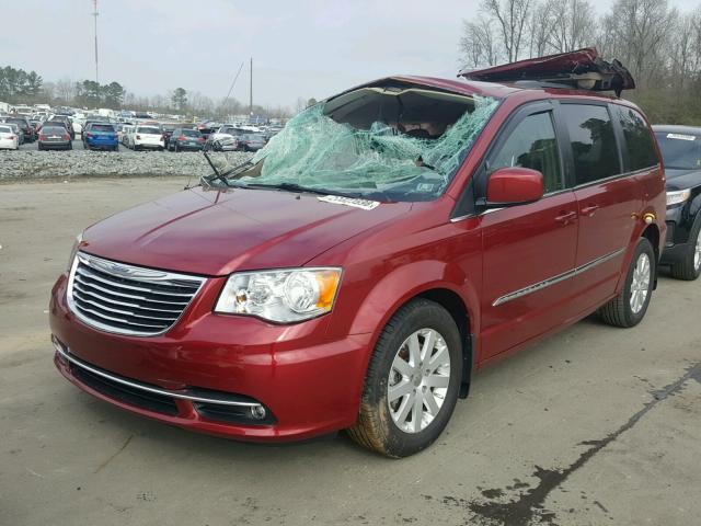 2C4RC1BG8ER364694 - 2014 CHRYSLER TOWN & COU RED photo 2