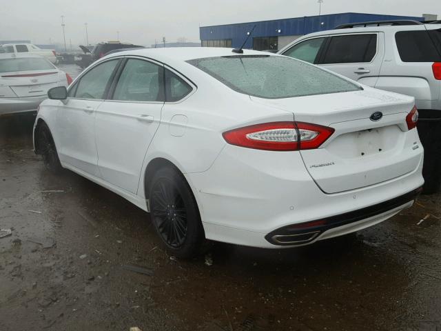 3FA6P0T96GR353620 - 2016 FORD FUSION SE WHITE photo 3