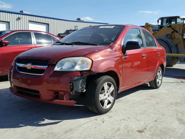 KL1TD5DE8BB128179 - 2011 CHEVROLET AVEO LS RED photo 2