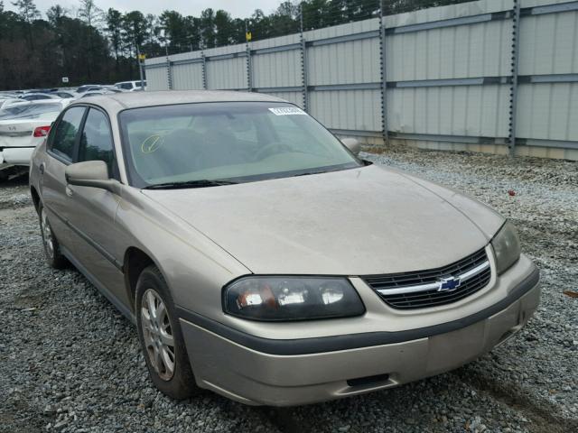 2G1WF52E539118417 - 2003 CHEVROLET IMPALA GOLD photo 1