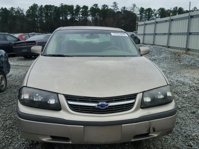 2G1WF52E539118417 - 2003 CHEVROLET IMPALA GOLD photo 9