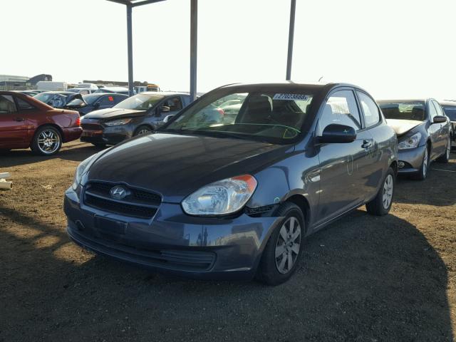 KMHCM3AC7AU181230 - 2010 HYUNDAI ACCENT BLU GRAY photo 2