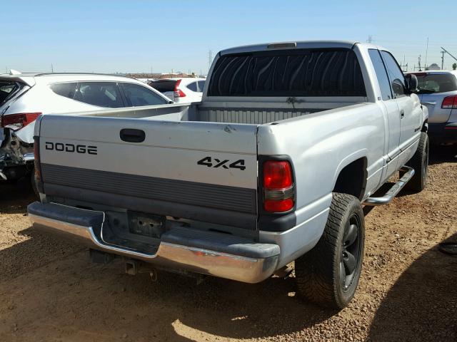 1B7HF13Z81J275208 - 2001 DODGE RAM 1500 SILVER photo 4