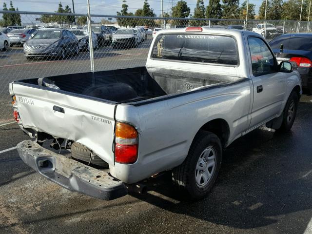 5TENL42N33Z180334 - 2003 TOYOTA TACOMA SILVER photo 4