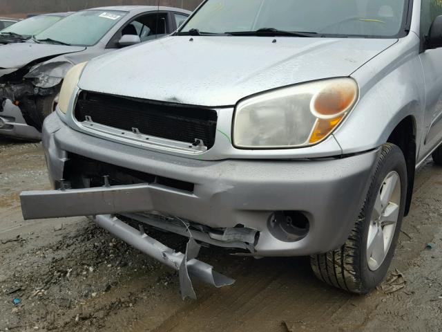 JTEGD20V550074026 - 2005 TOYOTA RAV4 SILVER photo 9