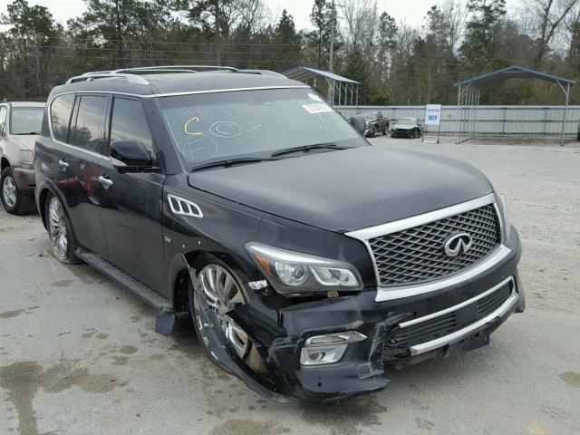 JN8AZ2NF2F9571047 - 2015 INFINITI QX80 BLACK photo 1