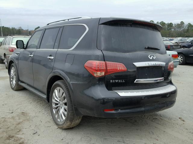 JN8AZ2NF2F9571047 - 2015 INFINITI QX80 BLACK photo 3