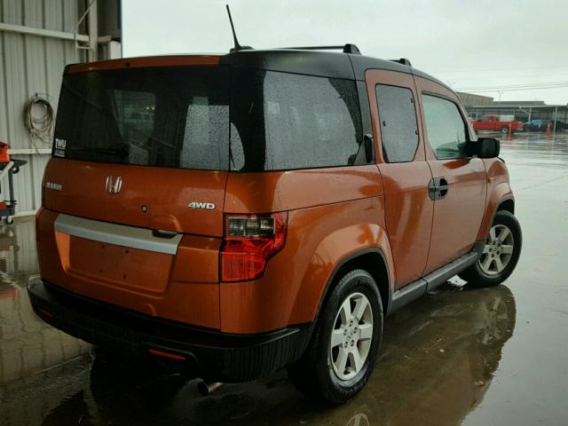 5J6YH28759L000042 - 2009 HONDA ELEMENT EX ORANGE photo 4