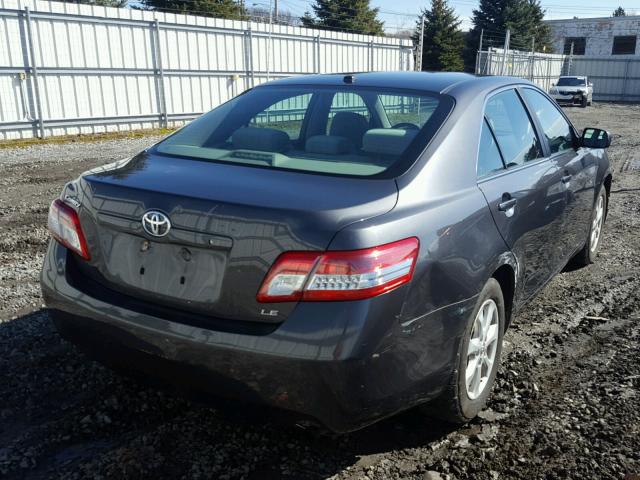 4T1BF3EK4BU697831 - 2011 TOYOTA CAMRY BASE GRAY photo 4