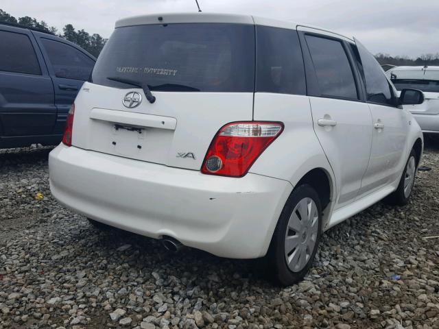 JTKKT624360156621 - 2006 TOYOTA SCION XA WHITE photo 4