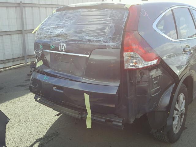 2HKRM3H50DH514484 - 2013 HONDA CR-V EX GRAY photo 9