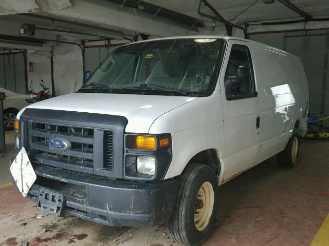 1FTNE1EW5ADA91660 - 2010 FORD ECONOLINE WHITE photo 2