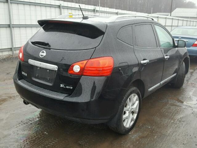 JN8AS5MV0BW277723 - 2011 NISSAN ROGUE S BLACK photo 4