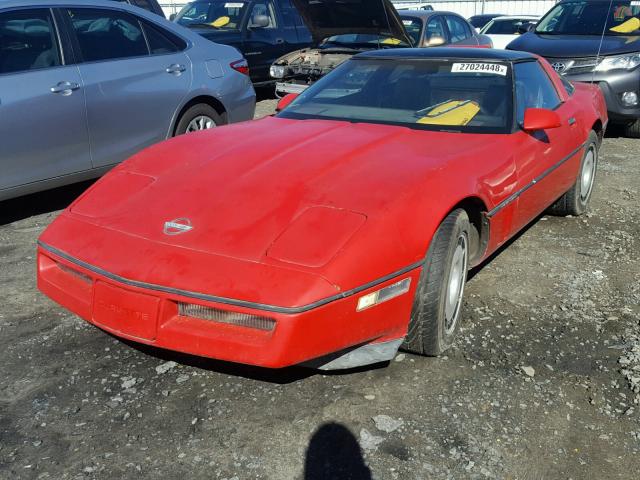 1G1YY0782F5137873 - 1985 CHEVROLET CORVETTE RED photo 2