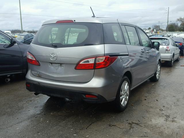 JM1CW2BL8C0106165 - 2012 MAZDA 5 GRAY photo 4