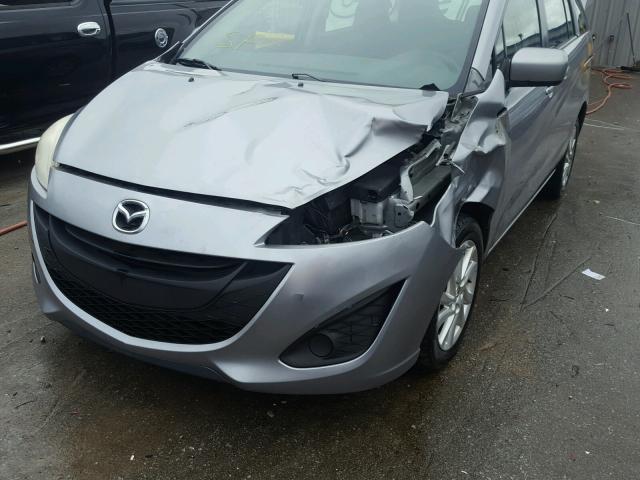 JM1CW2BL8C0106165 - 2012 MAZDA 5 GRAY photo 9