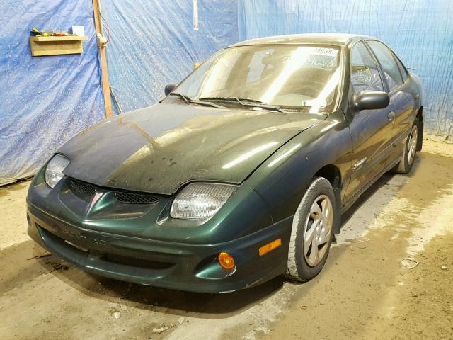 1G2JB52F627232128 - 2002 PONTIAC SUNFIRE SE GREEN photo 2