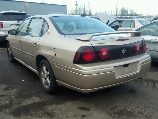 2G1WH52K559278218 - 2005 CHEVROLET IMPALA LS BEIGE photo 3