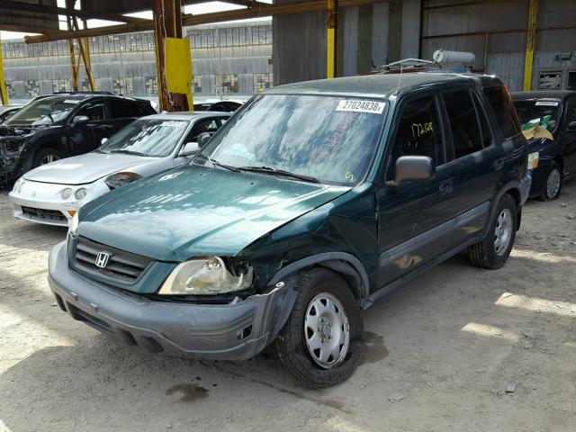 JHLRD1842YC026993 - 2000 HONDA CR-V LX GREEN photo 2