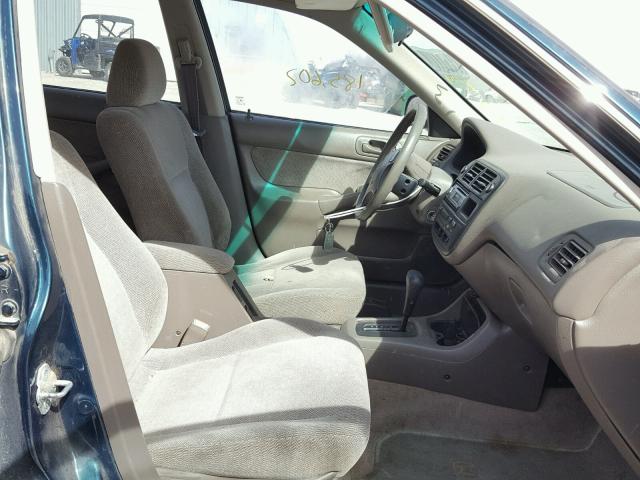 1HGEJ8644VL006712 - 1997 HONDA CIVIC EX მწვანე ფოტო 5