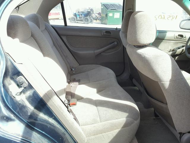 1HGEJ8644VL006712 - 1997 HONDA CIVIC EX მწვანე ფოტო 6