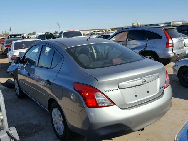 3N1CN7AP8CL918804 - 2012 NISSAN VERSA S SILVER photo 3