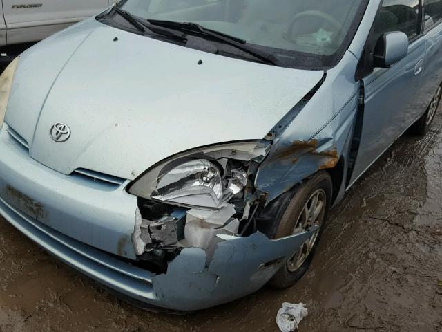 JT2BK18U820040869 - 2002 TOYOTA PRIUS BLUE photo 9