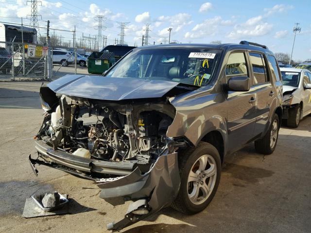 5FNYF4H67BB089586 - 2011 HONDA PILOT EXL GRAY photo 2