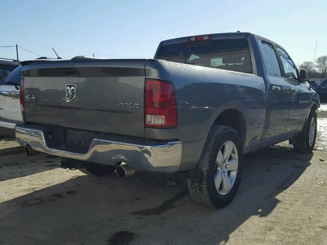 1D7RV1GTXBS677942 - 2011 DODGE RAM 1500 GRAY photo 4