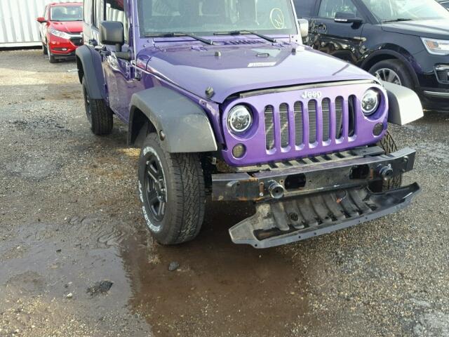 1C4BJWDG4HL646815 - 2017 JEEP WRANGLER U PURPLE photo 1