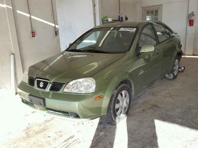 KL5JD56Z15K075416 - 2005 SUZUKI FORENZA S GREEN photo 2